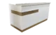 Modern Gloss White Reception Counter - Image 3