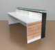 White Modern Reception Desk | 4–8 ft Distressed Wood - Image 5