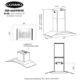 Cosmo 36" Ductless Wall Mount Range Hood - Image 12