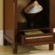 Silkroad Exclusive  22'' Travertine Top Single Sink Bathroom Vanity - HYP-0158-T-22_S29B - Image 4