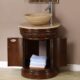 Silkroad Exclusive  24'' Travertine Top Single Sink Bathroom Vanity - HYP-0160-T-24 - Image 3