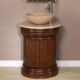 Silkroad Exclusive 24'' Travertine Top Single Sink Bathroom Vanity - HYP-0160-T-24_S29B