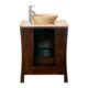 Silkroad Exclusive 26'' Travertine Top Single Sink Bathroom Vanity - HYP-0714-T-TT-26 - Image 2