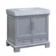 Silkroad Exclusive 36'' Carrara White Marble Top Single Sink Bathroom Vanity - C05036GC_T0236WSC - Image 4