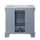 Silkroad Exclusive 36'' Carrara White Marble Top Single Sink Bathroom Vanity - C05036GC_T0236WSC - Image 3