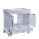 Silkroad Exclusive 36'' Carrara White Marble Top Single Sink Bathroom Vanity - C05036WC_T0136WRC - Image 4