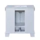 Silkroad Exclusive 36'' Carrara White Marble Top Single Sink Bathroom Vanity - C05036WC_T0236WSC - Image 4