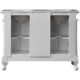Silkroad Exclusive  48'' Carrara White Marble Top Double Sink Bathroom Vanity - HYP-0145-WM-UWC-48 - Image 7