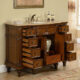 Silkroad Exclusive 48'' Travertine Top Single Sink Bathroom Vanity - HYP-0277-T-UWC-48 - Image 2