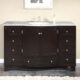 Silkroad Exclusive 55'' Travertine Top Single Sink Bathroom Vanity - HYP-0703-T-UWC-55 - Image 7