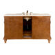 Silkroad Exclusive 60'' Crema Marfil Marble Top Single Sink Bathroom Vanity - HYP-0277-CM-UWC-60 - Image 4