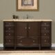 Silkroad Exclusive 60'' Travertine Top Single Sink Bathroom Vanity - HYP-0237-T-UWC-60
