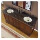 Silkroad Exclusive 72'' Baltic Brown Granite Top Double Sink Bathroom Vanity - HYP-0715-BB-UIC-72 - Image 4