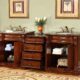 Silkroad Exclusive 84.5'' Baltic Brown Granite Top Double Sink Bathroom Vanity - HYP-0206-BB-UIC-85 - Image 2