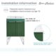 Swiss Madison Annecy 24" Bathroom Vanity in Atlas Green - SM-BV254EN - Image 13
