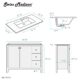 Swiss Madison Cannes 48" Bathroom Vanity in White - SM-BV414 - Image 11