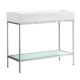 Swiss Madison Pierre 40" Single, Freestanding, Open Shelf, Chrome Metal Frame Bathroom Vanity - SM-BV73C - Image 3