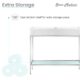Swiss Madison Pierre 40" Single, Freestanding, Open Shelf, Chrome Metal Frame Bathroom Vanity - SM-BV73C - Image 8