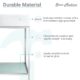 Swiss Madison Pierre 40" Single, Freestanding, Open Shelf, Chrome Metal Frame Bathroom Vanity - SM-BV73C - Image 9