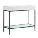 Swiss Madison Pierre 40" Single, Freestanding, Open Shelf, Chrome Metal Frame Bathroom Vanity - SM-BV73C - Image 27
