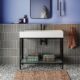 Swiss Madison Pierre 40" Single, Freestanding, Open Shelf, Chrome Metal Frame Bathroom Vanity - SM-BV73C - Image 15