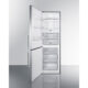 Summit  24" Wide Bottom Freezer Refrigerator FFBF249SS2LHD - Image 3