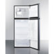 Summit 24" Wide Top Mount Refrigerator-Freezer With Icemaker FF1093SSIM - Image 2