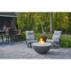 The Outdoor Greatroom Company Midnight Mist Cove Edge Supercast™ Concrete base 42" Round Gas Fire Pit Bowl CV-30EMM - Image 2