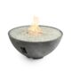 The Outdoor Greatroom Company Midnight Mist Cove Edge Supercast™ Concrete base 42" Round Gas Fire Pit Bowl CV-30EMM