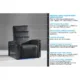 Valencia Monza Carbon Fiber Home Theater Seating Row of 3 - Image 8