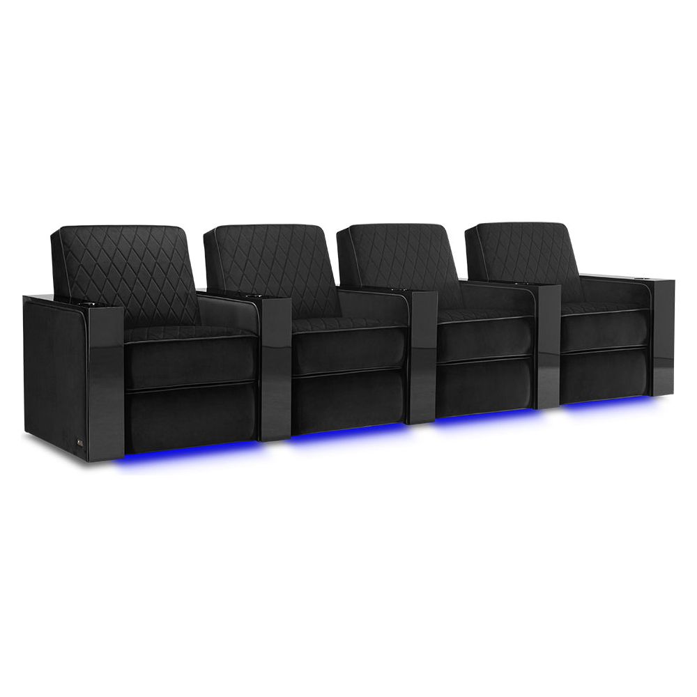 images Valencia Naples Prestige Home Theater Seating Row of 4 - Image 1