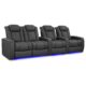 Valencia Tuscany XL Luxury Edition Home Theater Seating Row of 4 - Image 7