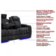 Valencia Tuscany Luxury Console Home Theater Seating Row of 3 - Image 22