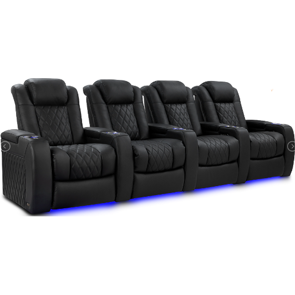 images Valencia Tuscany Luxury Edition Home Theater Seating Row of 4 - Image 1