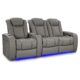 Valencia Tuscany Vegan Edition Home Theater Seating Row of 3 - Image 6