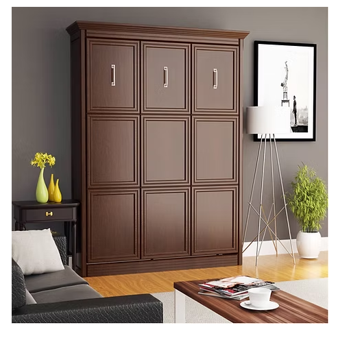 images Murphy Bed, Queen Size, Walnut | Leto Muro - Image 1
