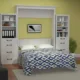 Queen Murphy Bed w/ Storage Towers, White, by Leto Muro - Image 2