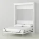 Queen Murphy Bed w/ Storage Towers, White, by Leto Muro - Image 4