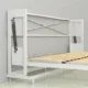 Queen Murphy Bed w/ Storage Towers, White, by Leto Muro - Image 7