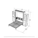 Queen Murphy Bed w/ Storage Towers, White, by Leto Muro - Image 8