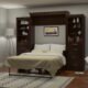 Murphy Bed With Desk & 2 Storage Cabinets, Full Size Coventry Walnut by Leto Muro - Image 2