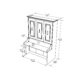 Murphy Bed With Desk & Storage Cabinet, Double Size, White by Leto Muro - Image 8