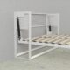 Murphy Bed With Desk & Storage Cabinet, Double Size, White by Leto Muro - Image 5