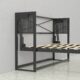 Murphy Bed With Desk & Storage Cabinet, Queen Size, Walnut Coventry by Leto Muro - Image 5
