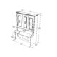 Murphy Bed With Desk & Storage Cabinet, Queen Size, White by Leto Muro - Image 8