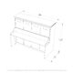 Horizontal Murphy Bed with Desk, Full Size, Walnut | Leto Muro - Image 9