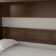 Horizontal Murphy Bed with Desk, Full Size, Walnut | Leto Muro - Image 5