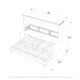 Horizontal Murphy Bed with Desk, Full Size, Walnut | Leto Muro - Image 10