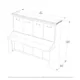 Horizontal Murphy Bed with Desk, Queen Size, White | Leto Muro - Image 7